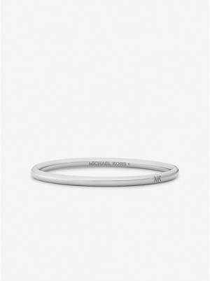 Bransoletka Bangle Damskie Michael Kors Precious Metal-Plated Brass Srebrne | PL1497UZR