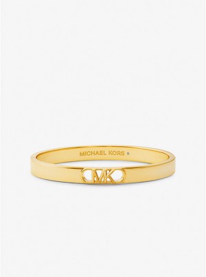 Bransoletka Bangle Damskie Michael Kors Precious Metal-Plated Brass Empire Logo Złote | PL1502WNO