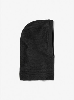 Kapelusz Damskie Michael Kors Cashmere Balaclava Czarne | PL1002LIC