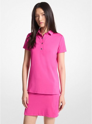 Koszulka Polo Damskie Michael Kors Golf Tech Performance CERISE | PL1465FDM