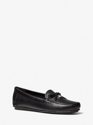 Loafersy Damskie Michael Kors Juliette Leather Czarne | PL1708RVM