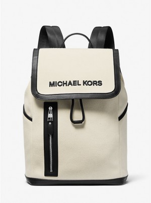 Plecak Męskie Michael Kors Brooklyn Cotton Canvas NATURAL | PL2092JPT