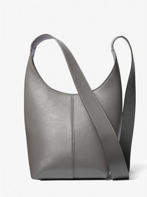 Torba na Ramię Damskie Michael Kors Dede Mini Leather Hobo SLATE | PL1200OKR