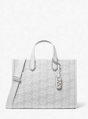 Tote Damskie Michael Kors Gigi Large Empire Signature Logo OPT/ALLUM | PL1255SGT