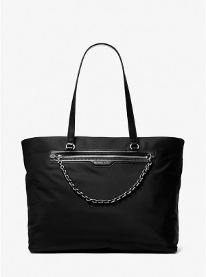 Tote Damskie Michael Kors Slater Extra-Large Recycled Nylon Czarne | PL1269MQL