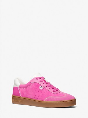 Trampki Damskie Michael Kors Scotty Suede CERISE | PL2015OKO