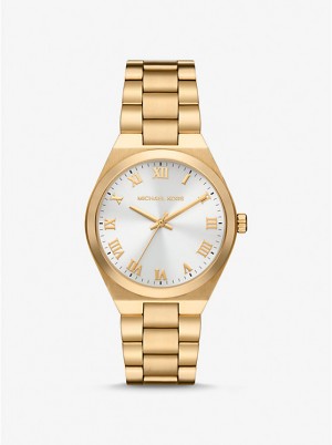 Zegarek Damskie Michael Kors Lennox Gold-Tone Złote | PL1583NWO