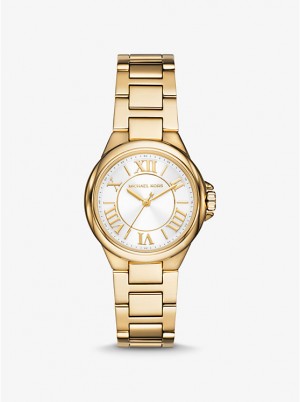 Zegarek Damskie Michael Kors Mini Camille Gold-Tone Złote | PL1596SGC