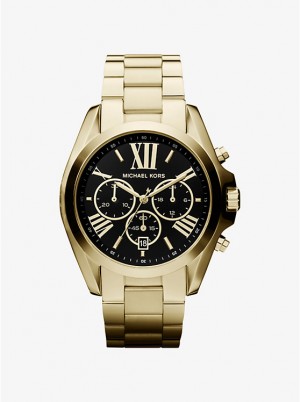 Zegarek Damskie Michael Kors Oversized Bradshaw Gold-Tone Złote | PL1613YXS