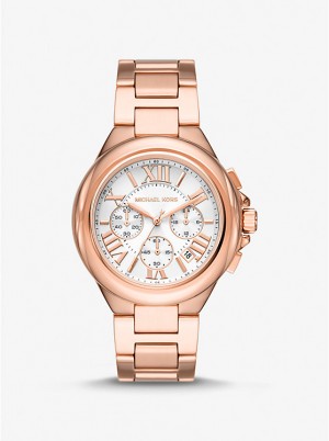 Zegarek Damskie Michael Kors Oversized Camille Rose Gold-Tone Różowe Złote | PL1622GSX